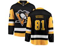 Men's NHL Pittsburgh Penguins #81 Phil Kessel Breakaway Home Jersey Black