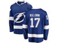 Men's NHL Tampa Bay Lightning #17 Alex Killorn Breakaway Home Jersey Blue