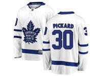 Men's NHL Toronto Maple Leafs #30 Calvin Pickard Breakaway Away Jersey White
