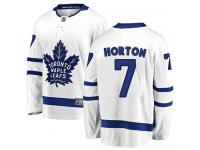 Men's NHL Toronto Maple Leafs #7 Tim Horton Breakaway Away Jersey White