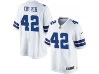 Men's Nike #42 Barry Church Dallas Cowboys Limited Road Jersey - White