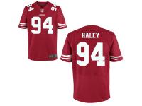 MEN'S NIKE #94 CHARLES HALEY ELITE TEAM COLOR HOME NFL JERSEY - SAN FRANCISCO 49ERS