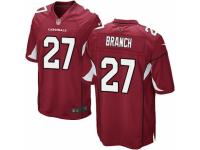 Men's Nike Arizona Cardinals #27 Tyvon Branch Game Red Team Color NFL Jersey