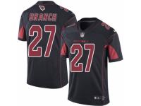 Men's Nike Arizona Cardinals #27 Tyvon Branch Limited Black Rush NFL Jersey