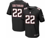 Men's Nike Atlanta Falcons #22 Dezmen Southward Elite Black Alternate NFL Jersey