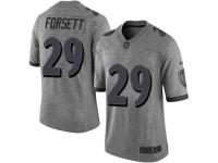 Men's Nike Baltimore Ravens #29 Justin Forsett Limited Gray Gridiron NFL Jersey