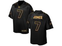 Men's Nike Bills #7 Cardale Jones Pro Line Black Gold Collection Jersey