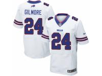 Men's Nike Buffalo Bills #24 Stephon Gilmore Elite White NFL Jersey