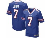Men's Nike Buffalo Bills #7 Cardale Jones Elite Royal Blue Team Color NFL Jersey