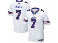 Men's Nike Buffalo Bills #7 Cardale Jones Elite White NFL Jersey