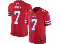 Men's Nike Buffalo Bills #7 Cardale Jones Limited Red Rush NFL Jersey