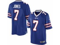 Men's Nike Buffalo Bills #7 Cardale Jones Limited Royal Blue Team Color NFL Jersey