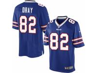 Men's Nike Buffalo Bills #82 Jim Dray Limited Royal Blue Team Color NFL Jersey