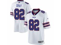 Men's Nike Buffalo Bills #82 Jim Dray Limited White NFL Jersey