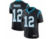 Men's Nike Carolina Panthers #12 D.J. Moore Black Team Color Vapor Untouchable Limited Player NFL Jersey