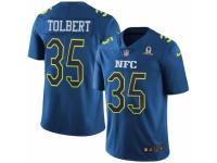 Men's Nike Carolina Panthers #35 Mike Tolbert Limited Blue 2017 Pro Bowl NFL Jersey