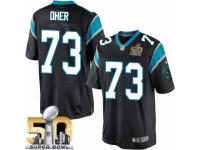 Men's Nike Carolina Panthers #73 Michael Oher Limited Black Team Color Super Bowl L NFL Jersey