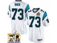 Men's Nike Carolina Panthers #73 Michael Oher Limited White Super Bowl L NFL Jersey