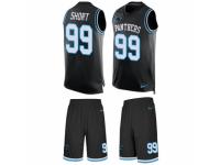 Men's Nike Carolina Panthers #99 Kawann Short Black Tank Top Suit NFL Jersey
