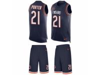 Men's Nike Chicago Bears #21 Tracy Porter Navy Blue Tank Top Suit NFL Jersey