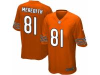Men's Nike Chicago Bears #81 Cameron Meredith Game Orange Alternate NFL Jersey