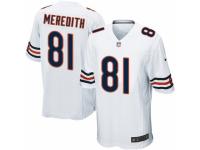 Men's Nike Chicago Bears #81 Cameron Meredith Game White NFL Jersey