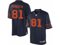 Men's Nike Chicago Bears #81 Cameron Meredith Limited Navy Blue 1940s Throwback Alternate NFL Jersey