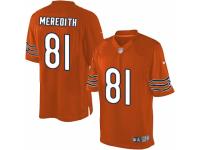 Men's Nike Chicago Bears #81 Cameron Meredith Limited Orange Alternate NFL Jersey