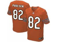 Men's Nike Chicago Bears #82 Logan Paulsen Elite Orange Alternate NFL Jersey