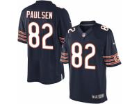 Men's Nike Chicago Bears #82 Logan Paulsen Limited Navy Blue Team Color NFL Jersey