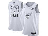 Men's Nike Chicago Bulls #23 Michael Jordan White NBA Jordan Swingman 2018 All-Star Game Jersey