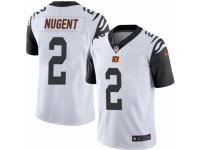 Men's Nike Cincinnati Bengals #2 Mike Nugent Limited White Rush NFL Jersey