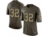 Men's Nike Cincinnati Bengals #32 Jeremy Hill Limited Green Salute to Service NFL Jersey