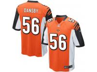 Men's Nike Cincinnati Bengals #56 Karlos Dansby Game Orange Alternate NFL Jersey