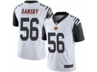 Men's Nike Cincinnati Bengals #56 Karlos Dansby Limited White Rush NFL Jersey