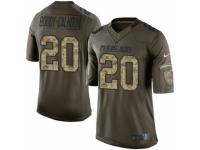 Men's Nike Cleveland Browns #20 Briean Boddy-Calhoun Limited Green Salute to Service NFL Jersey