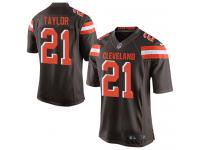 Men's Nike Cleveland Browns #21 Jamar Taylor Limited Brown Team Color NFL Jersey