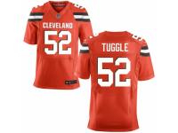 Men's Nike Cleveland Browns #52 Justin Tuggle Elite Orange Alternate NFL Jersey