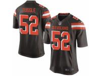 Men's Nike Cleveland Browns #52 Justin Tuggle Game Brown Team Color NFL Jersey