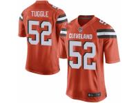 Men's Nike Cleveland Browns #52 Justin Tuggle Game Orange Alternate NFL Jersey