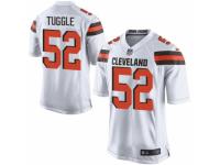 Men's Nike Cleveland Browns #52 Justin Tuggle Game White NFL Jersey