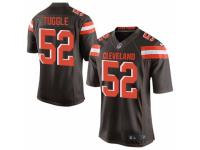 Men's Nike Cleveland Browns #52 Justin Tuggle Limited Brown Team Color NFL Jersey