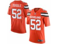 Men's Nike Cleveland Browns #52 Justin Tuggle Limited Orange Alternate NFL Jersey