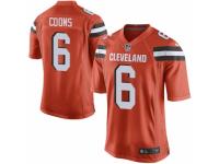 Men's Nike Cleveland Browns #6 Travis Coons Game Orange Alternate NFL Jersey