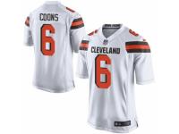 Men's Nike Cleveland Browns #6 Travis Coons Game White NFL Jersey