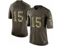 Men's Nike Dallas Cowboys #15 Devin Street Limited Green Salute to Service NFL Jersey