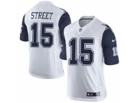 Men's Nike Dallas Cowboys #15 Devin Street Limited White Rush NFL Jersey