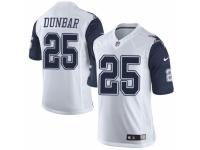 Men's Nike Dallas Cowboys 25 Lance Dunbar Limited White Rush NFL Jersey