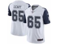 Men's Nike Dallas Cowboys #65 Ronald Leary Limited White Rush NFL Jersey