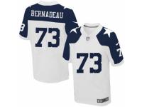 Men's Nike Dallas Cowboys #73 Mackenzy Bernadeau Elite White Throwback Alternate NFL Jersey